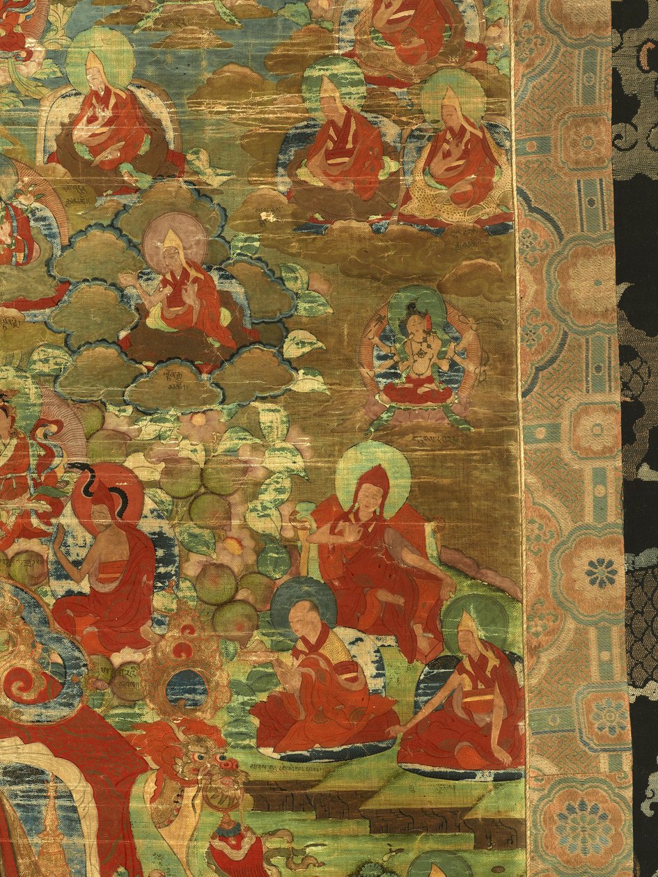 A harmadik pancsen láma Losan Penden Yeshe részlete alkotó: Tibetan School