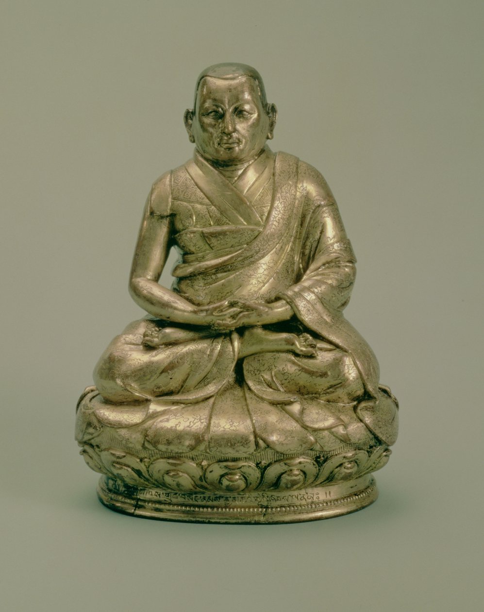 Sonam Gyatso (1543-89), harmadik dalai láma, 16-17. század (aranyozott réz) alkotó: Tibetan School
