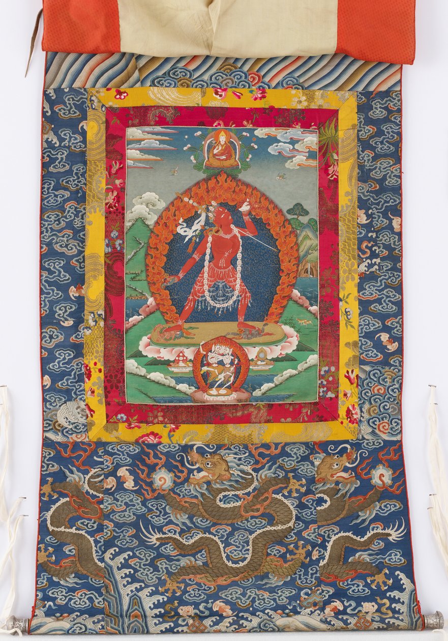 Dakini, 19. századi festészet, 19. és 18. századi textilszegélyek alkotó: Tibetan School
