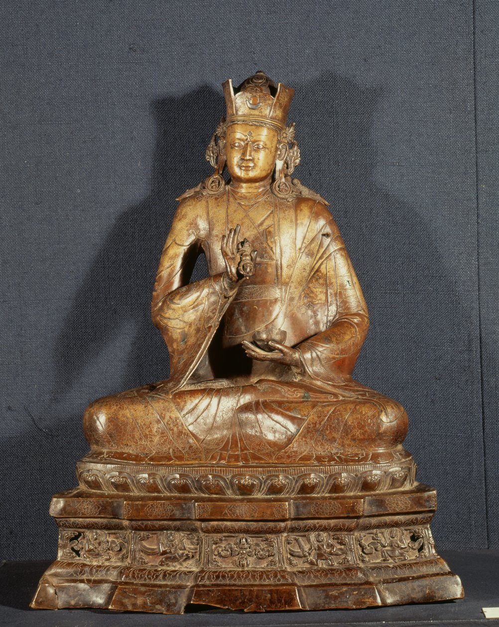 Padmasambhava (bronz) alkotó: Tibetan School