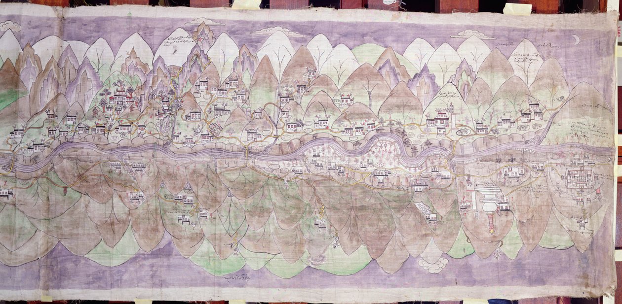A cári rongkor holdvége (festett ruha) alkotó: Tibetan School