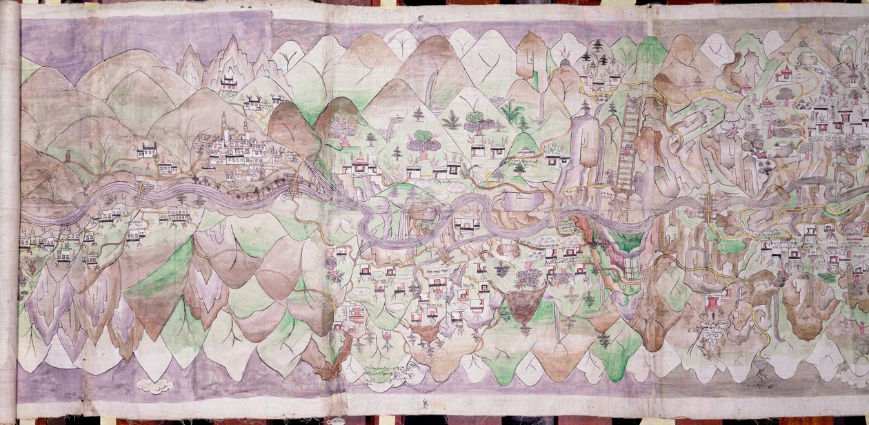 A cári rongkor középső része (festett ruha) alkotó: Tibetan School