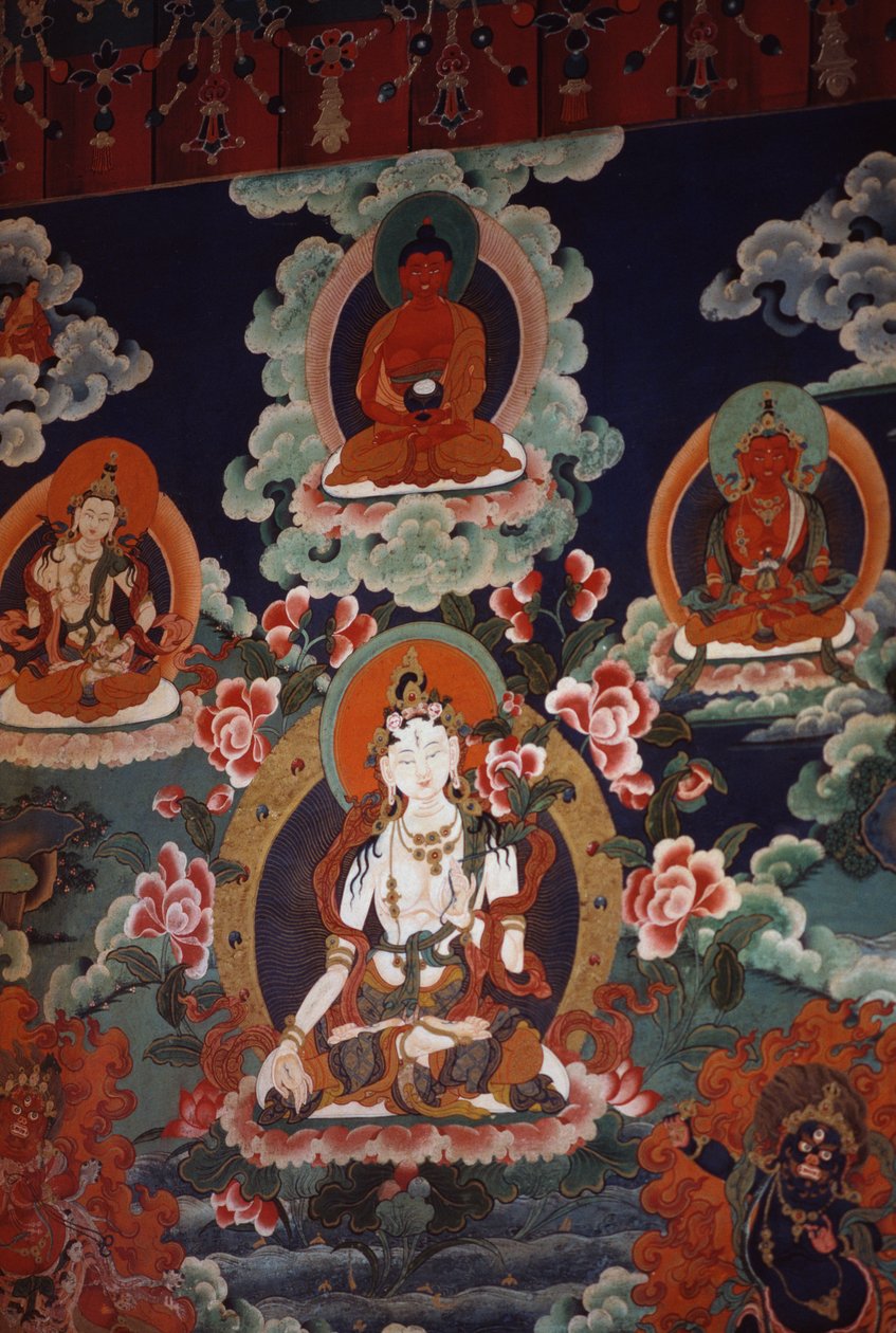 Istenségeket ábrázoló falfestmények, Potala Palota (Unesco Világörökség) alkotó: Tibetan School