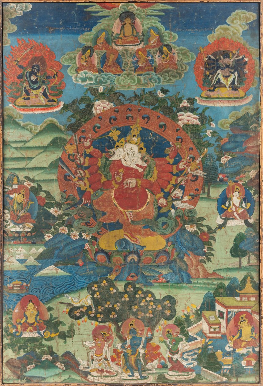 Ganapati Thangka, 18. század. alkotó: Tibetan culture.