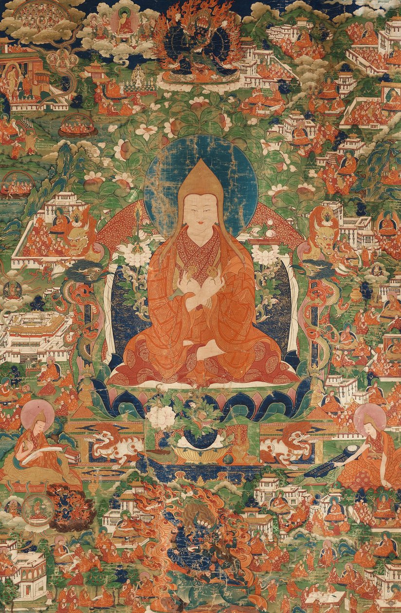 Tsongkhapa, 18. vége – 19. század eleje. alkotó: Tibetan culture.