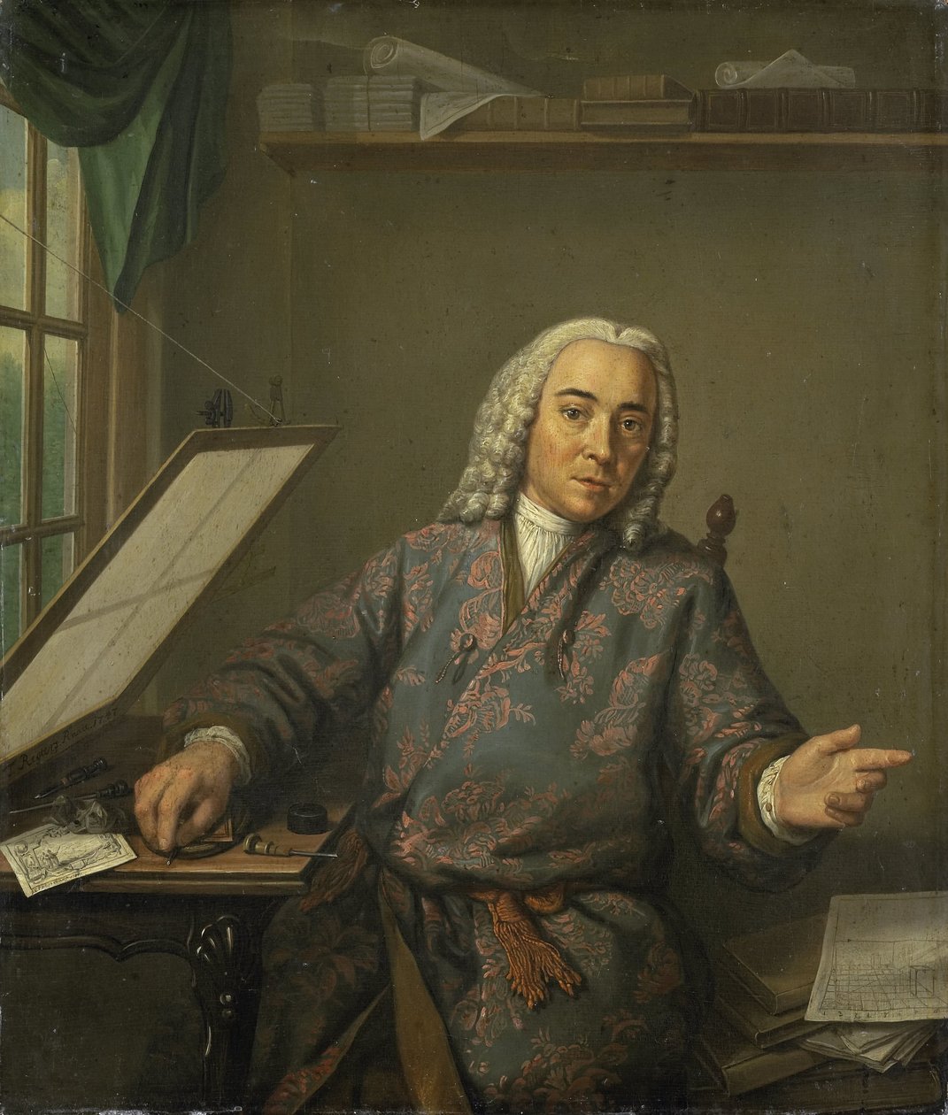Jan Caspar Philips metsző portréja alkotó: Tibout Regters