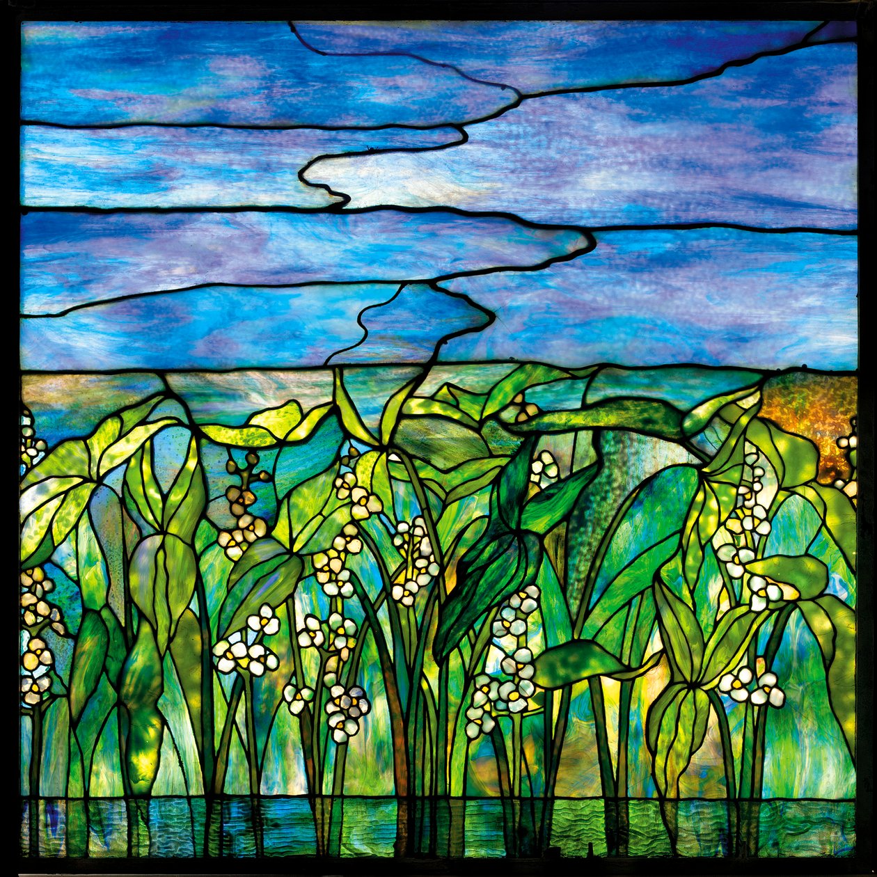 Nyílgyökér, 1910 körül alkotó: Tiffany Studios