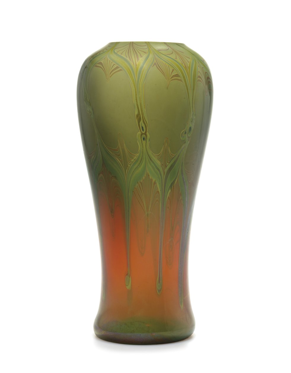Reaktív váza, 1910 körül (üveg) alkotó: Tiffany and Company