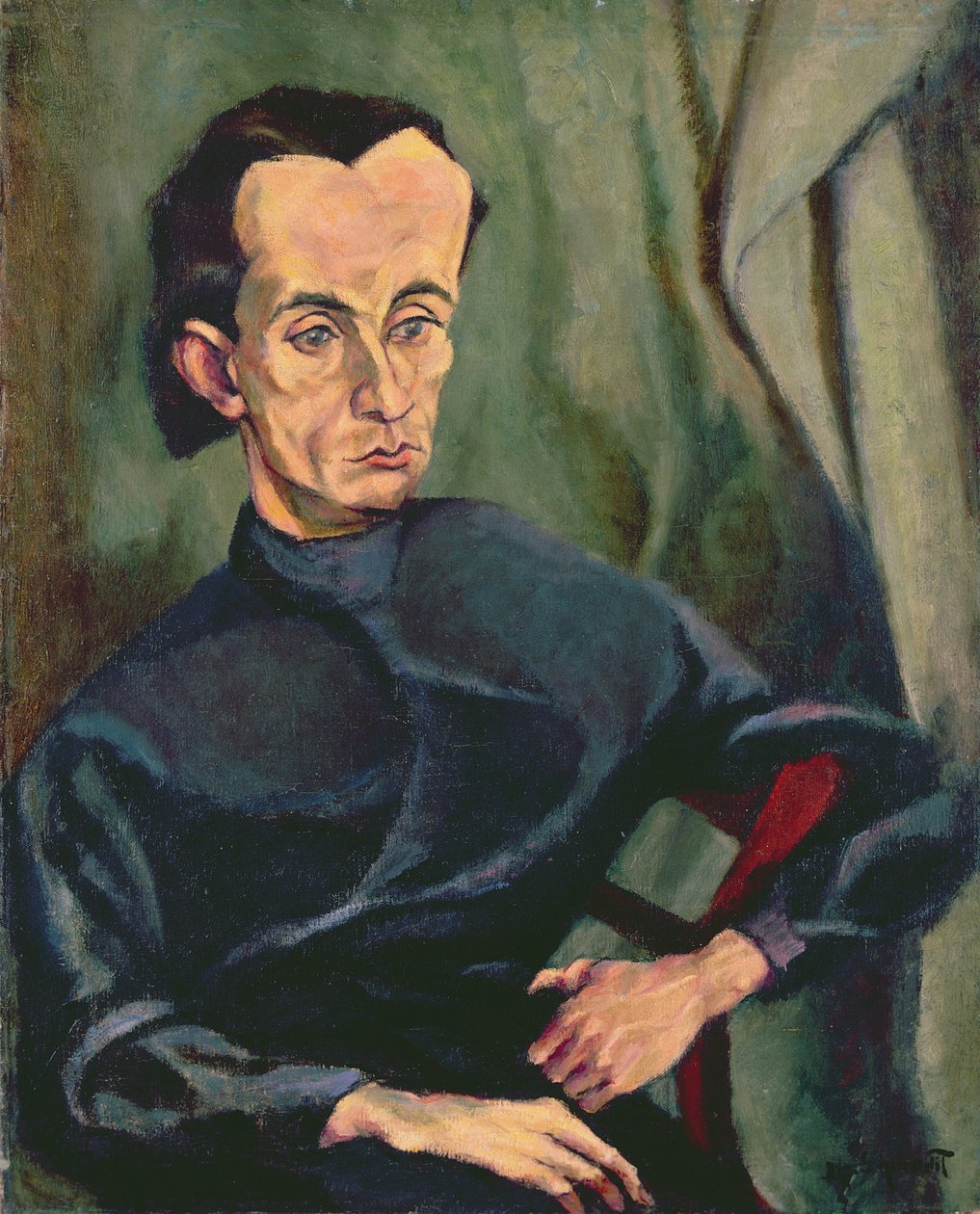 Kassák Lasjos portréja (1887-1967) alkotó: Tihonyi Lajos