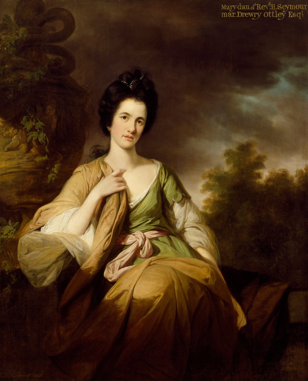 Mrs. Drewry Ottley, 1768 alkotó: Tilly Kettle