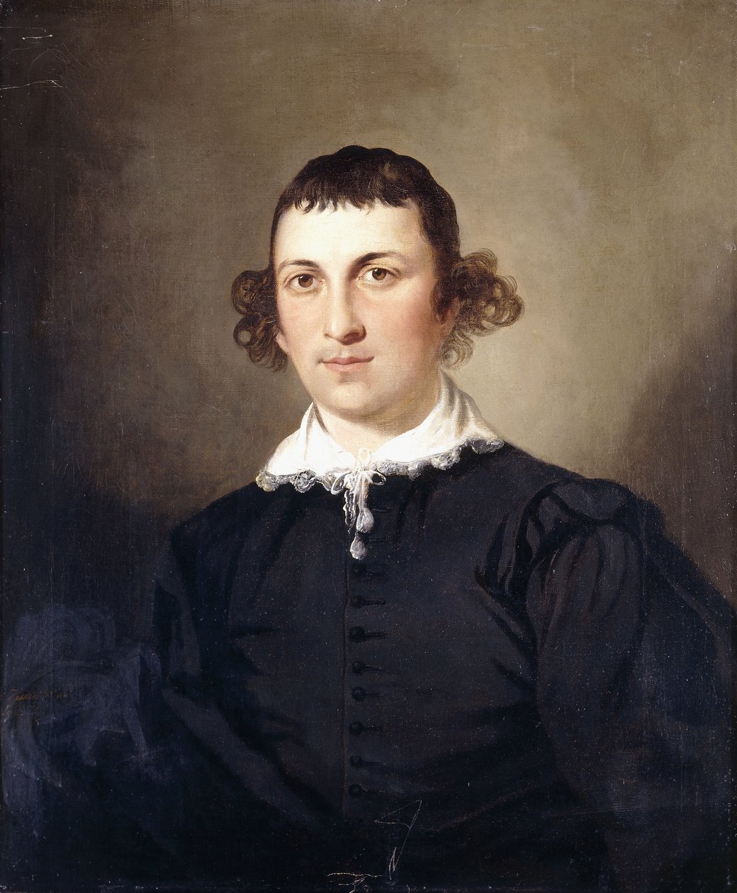Egy úriember, valószínűleg Mr. Lyte portréja, Black Van Dyke jelmezben, 1769 alkotó: Tilly Kettle