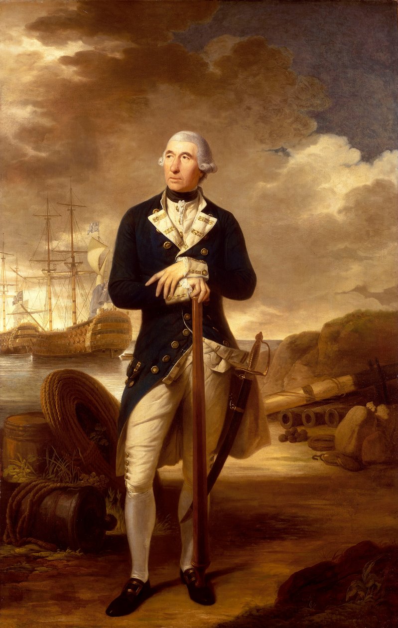 Richard Kempenfelt ellentengernagy (1718-1782) alkotó: Tilly Kettle