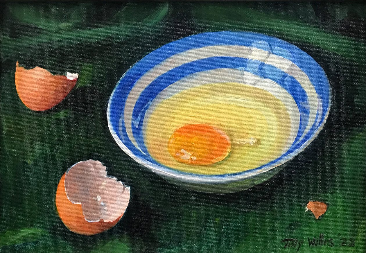 Somerset Egg, 2022 (olaj a fedélzeten) alkotó: Tilly Willis