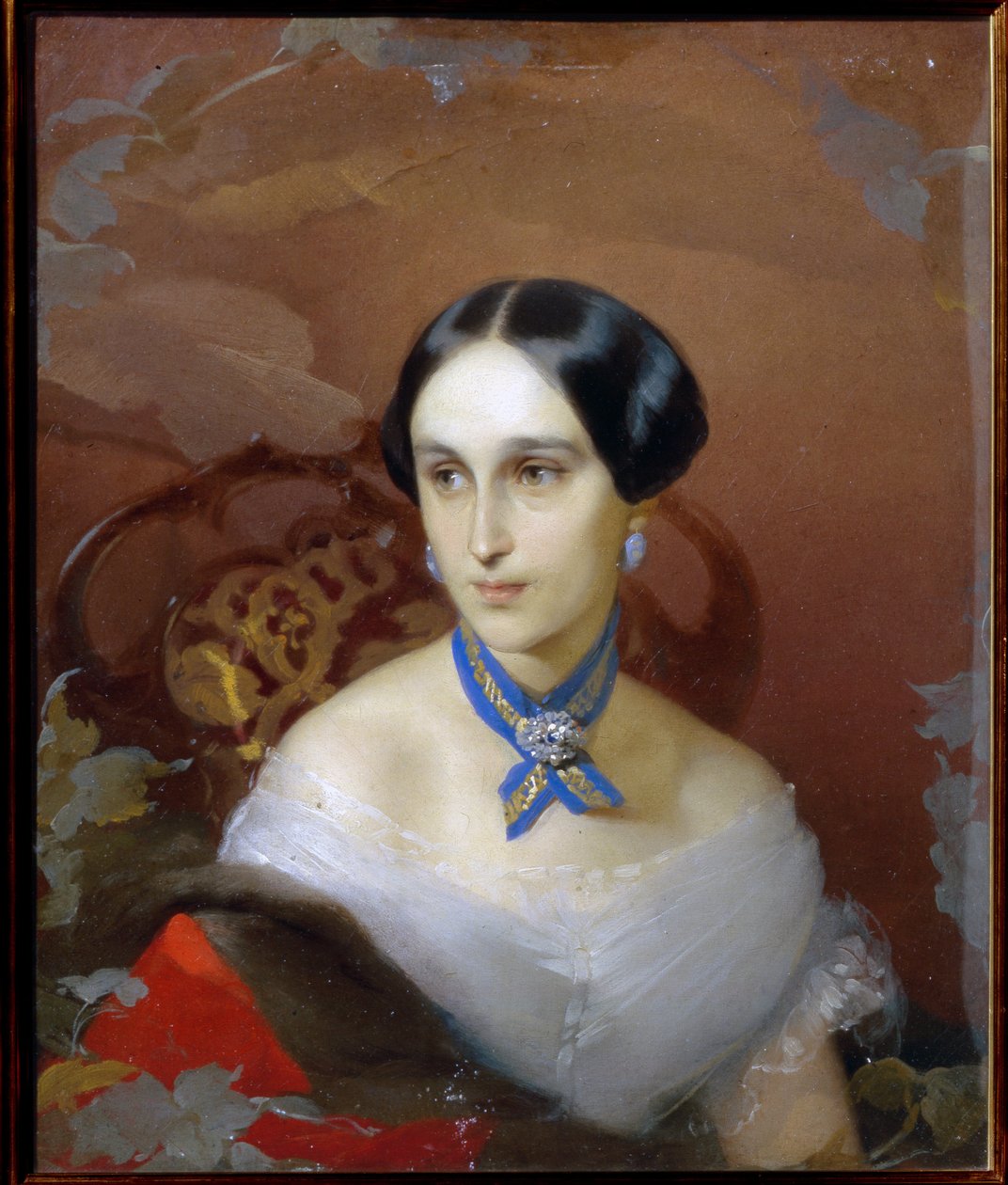 Natalia Pushkina Lanskaya portréja (Natalia Nikolayevna Gontcharova alkotó: Timofei Andreyevich Neff