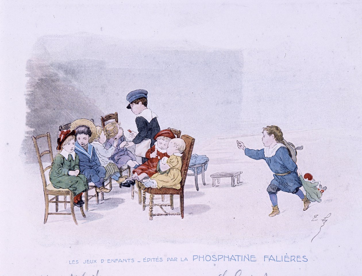 Gyermekjátékok: Az iskola - dess. de Lobrichon, szerk. írta: Phosphatine Falières, v.1920 alkotó: Timoleon Marie Lobrichon