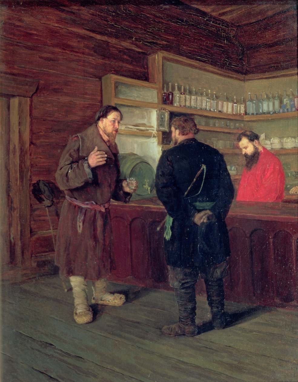 Egy kocsma, 1889 alkotó: Timophej Mosgov