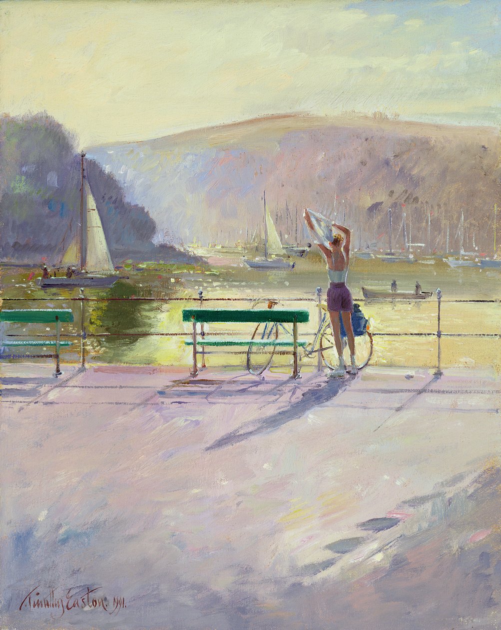 Tengerparti lovas alkotó: Timothy Easton