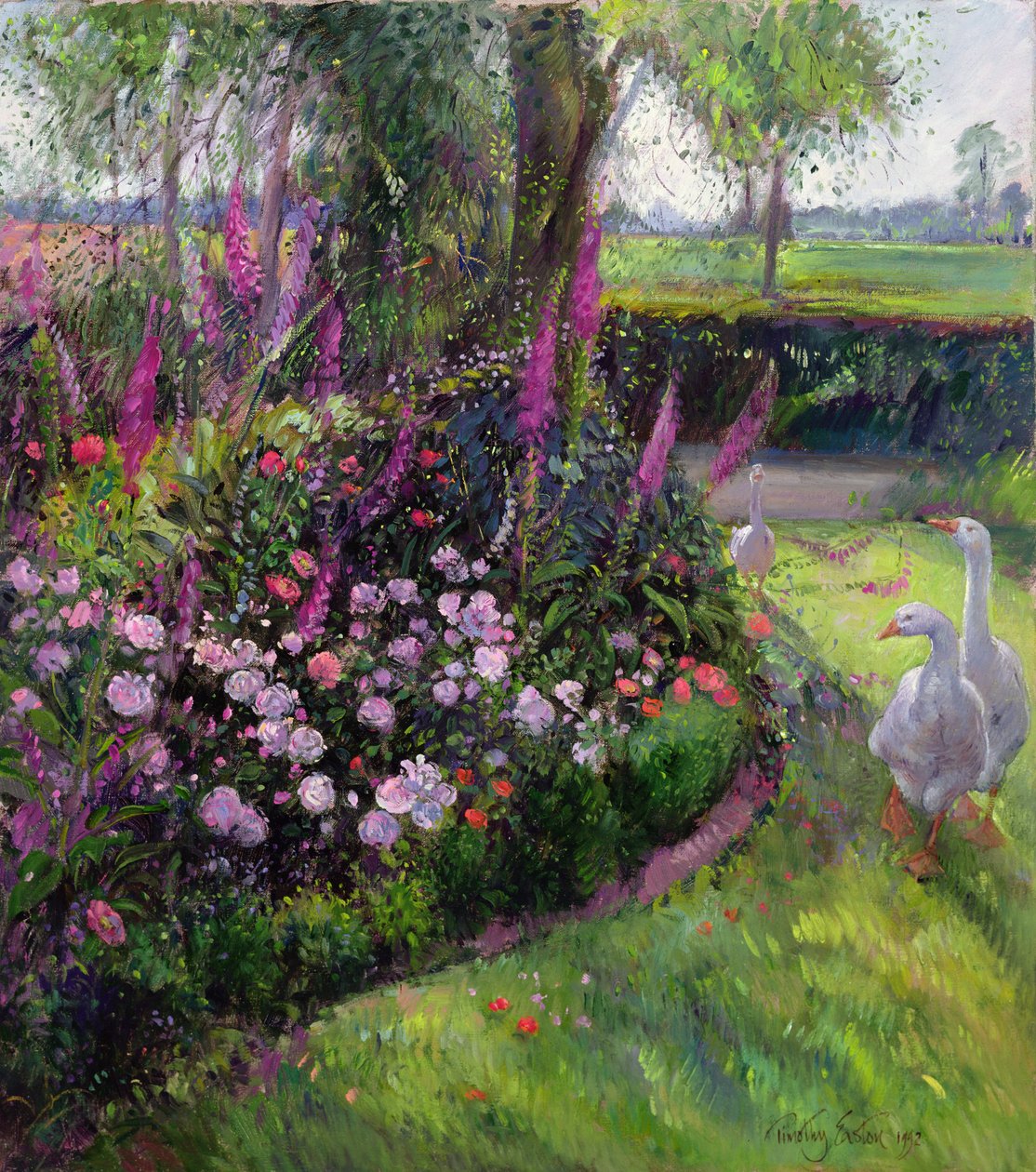 Rózsaágy és libák, 1992 alkotó: Timothy Easton