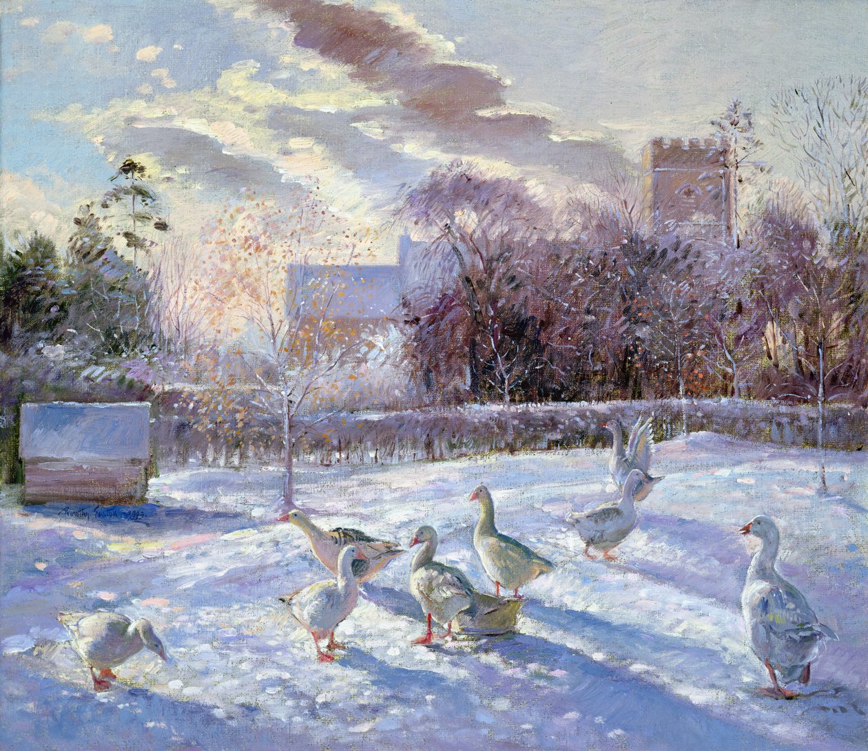Téli ludak a Templom réten alkotó: Timothy Easton
