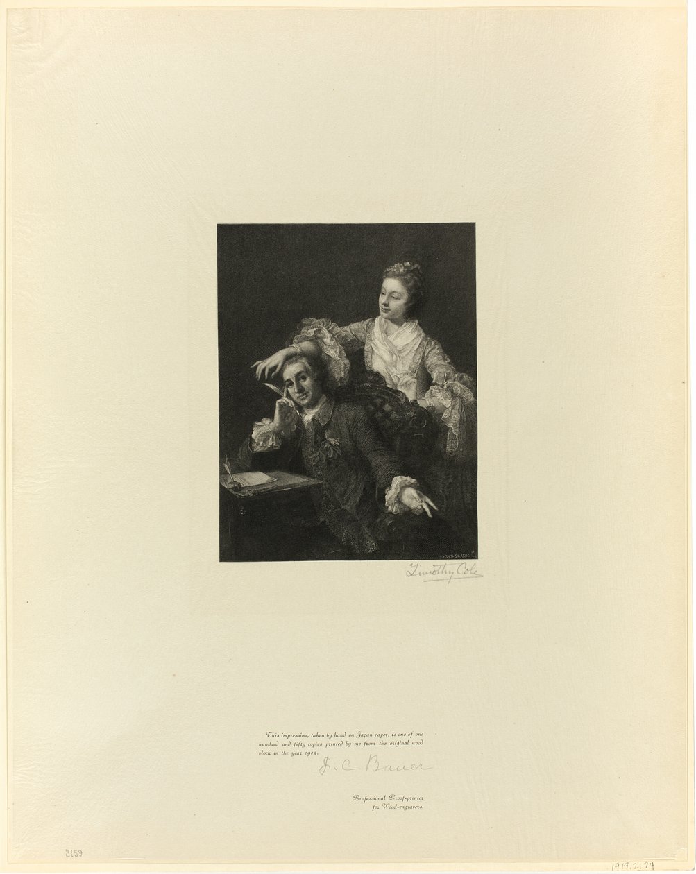 Garrick és felesége, az Old English Masterstől alkotó: Timothy Cole