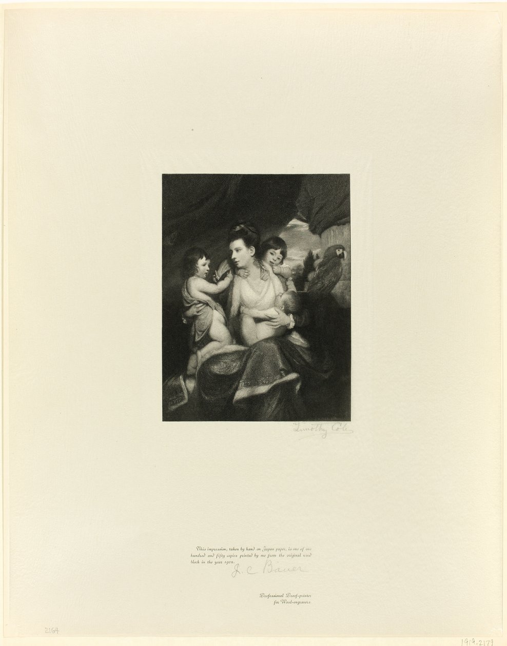 Lady Cockburn és családja az Old English Masterstől alkotó: Timothy Cole