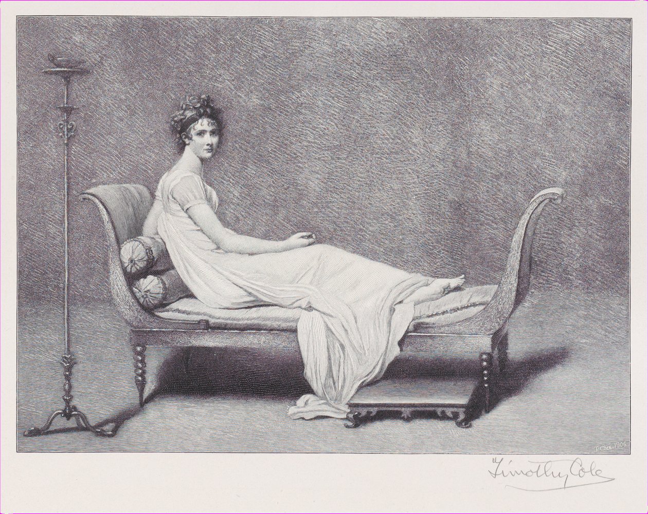 Madame Recamier, 1909., 1909. alkotó: Timothy Cole