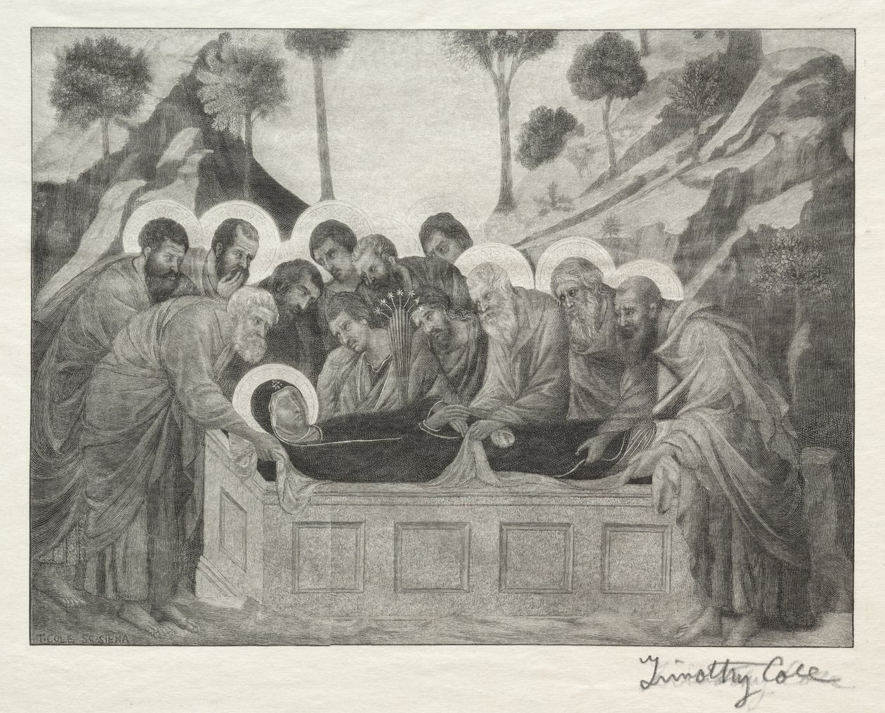 Régi olasz mesterek: Szűz temetése, 1888-1892. alkotó: Timothy Cole