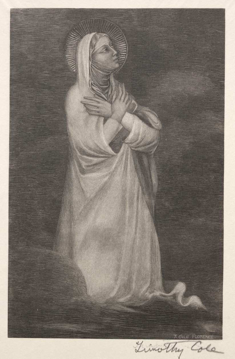 Régi olasz mesterek: Szűz alakja, 1888-1892. alkotó: Timothy Cole