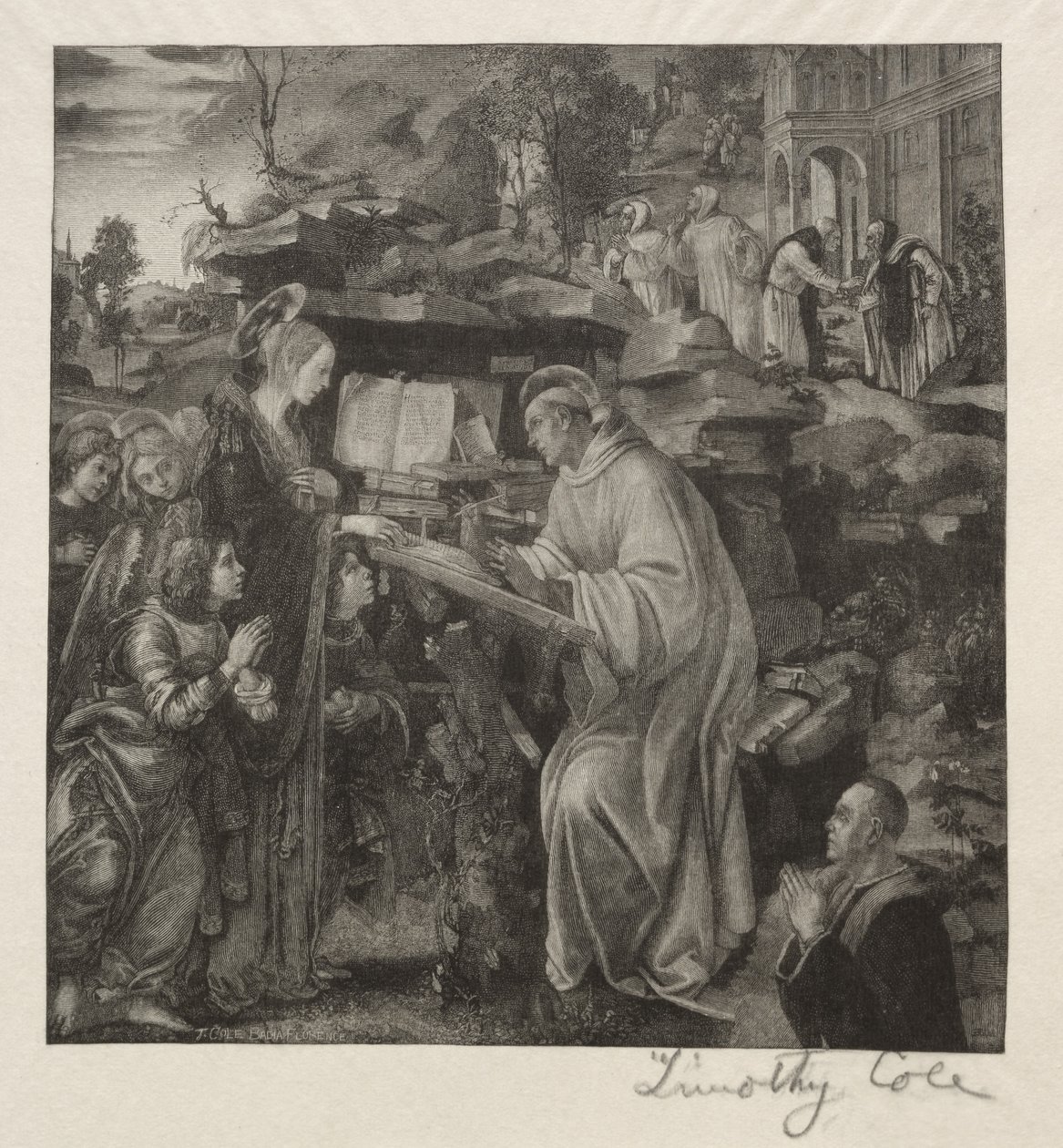 Régi olasz mesterek: Madonna Szent Bernátnak, 1888-1892. alkotó: Timothy Cole