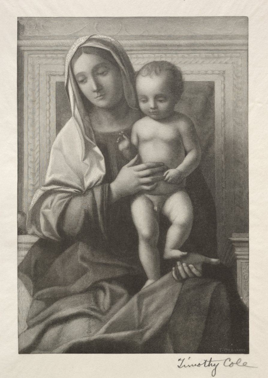 Régi olasz mesterek: Madonna és gyermeke, 1888-1892. alkotó: Timothy Cole