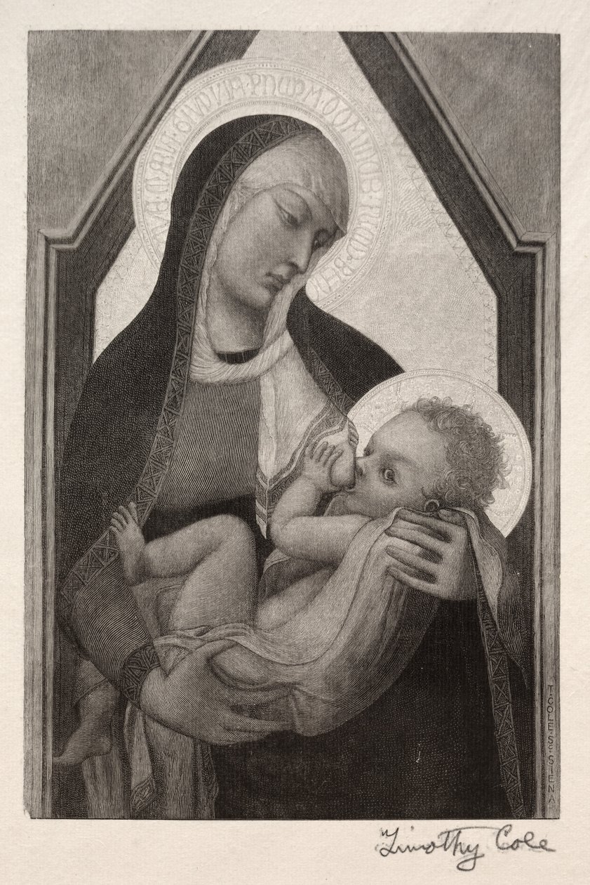 Régi olasz mesterek: Madonna és gyermeke, 1888-1892. alkotó: Timothy Cole