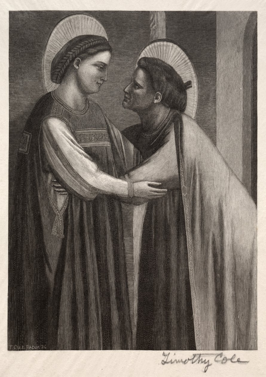 Régi olasz mesterek: Mária és Erzsébet, 1886. alkotó: Timothy Cole