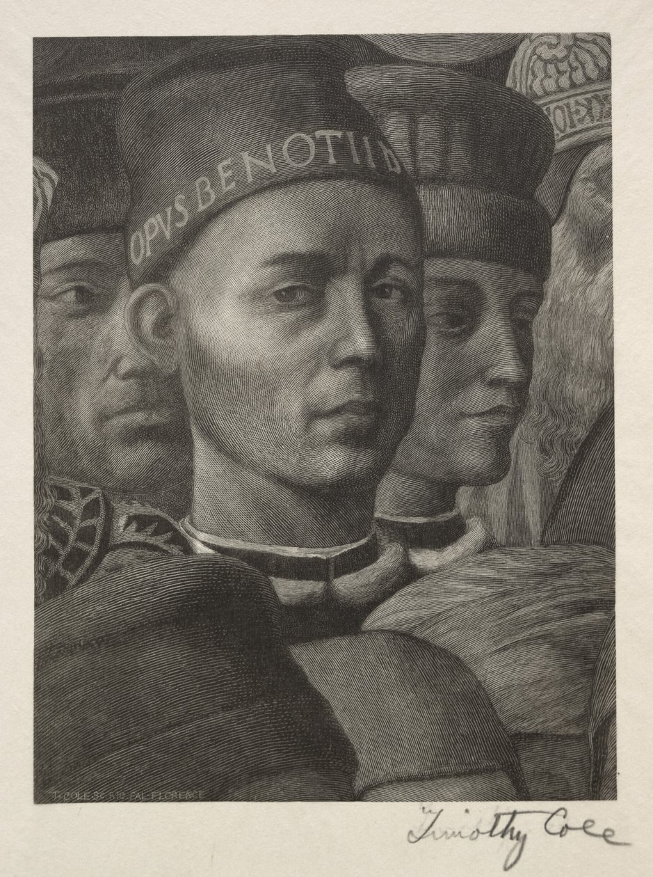Régi olasz mesterek: Benozzo Gozzoli portréja, 1888-1892. alkotó: Timothy Cole