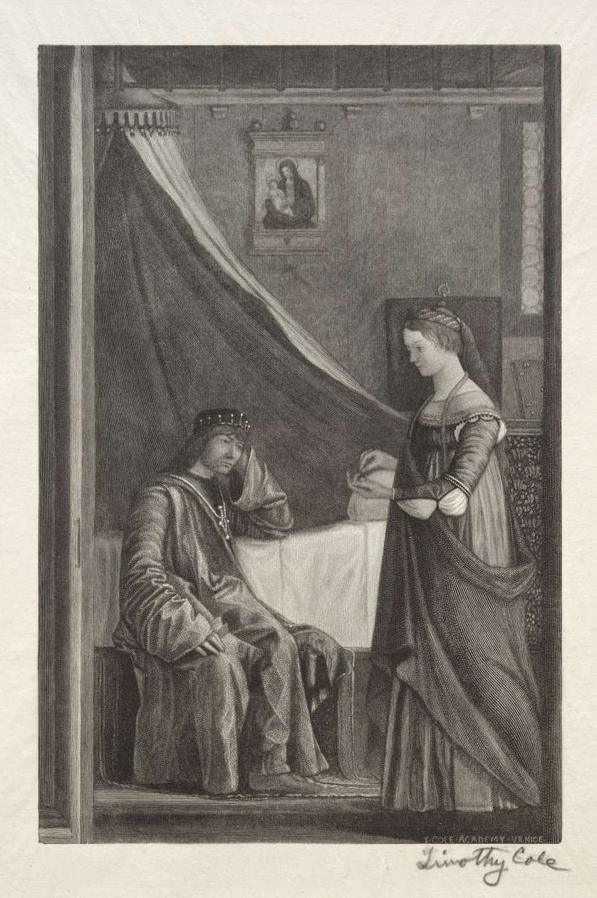 Régi olasz mesterek: Szent Orsolya apjával, 1888-1892. alkotó: Timothy Cole