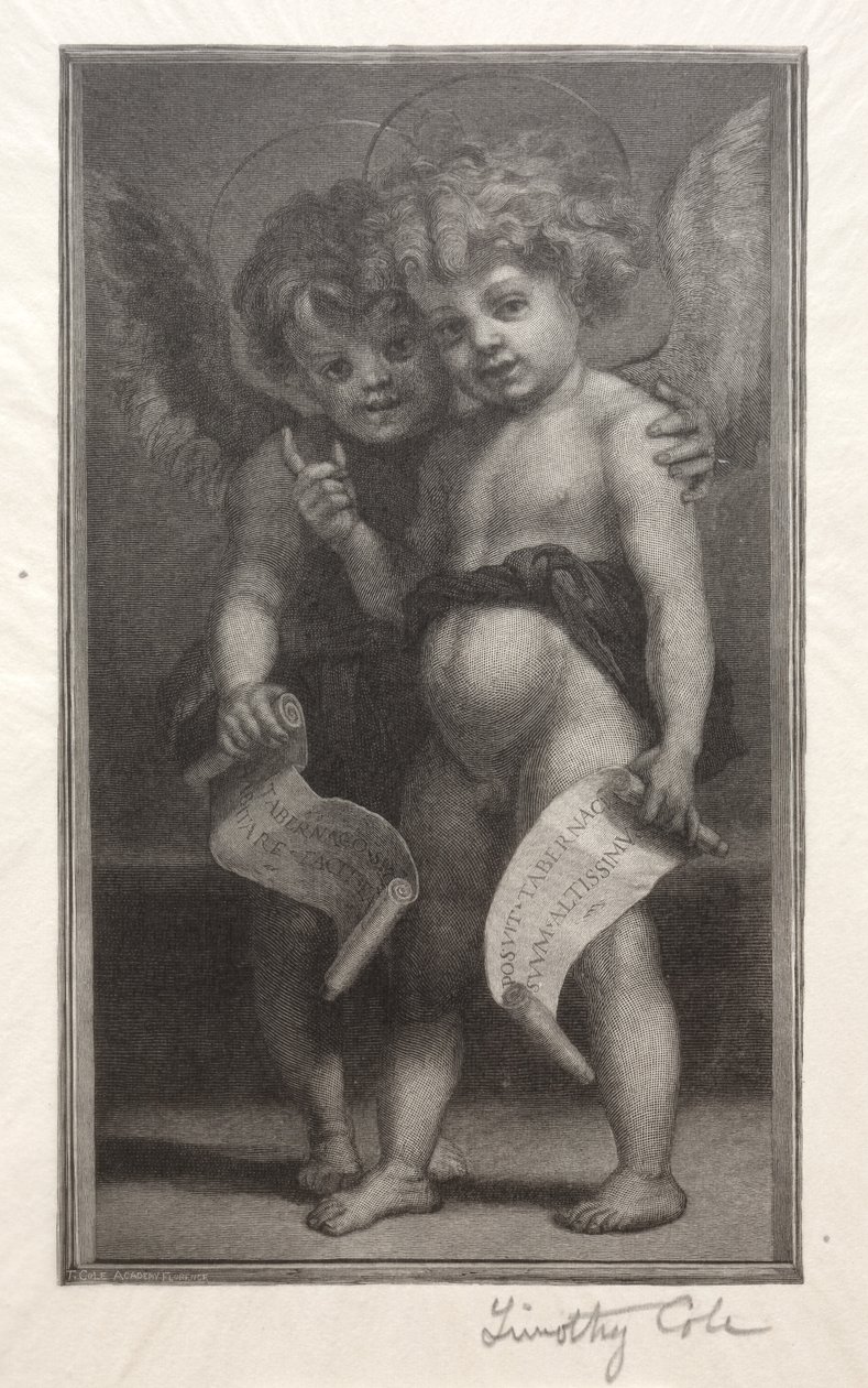 Régi olasz mesterek: Két gyermekangyal, 1888-1892. alkotó: Timothy Cole
