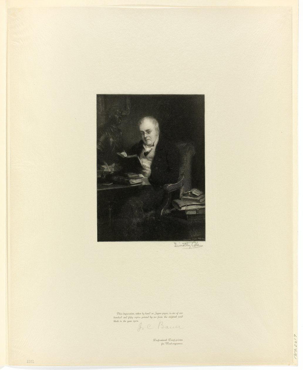 Dr. John Allen portréja, az Old English Mastersből alkotó: Timothy Cole