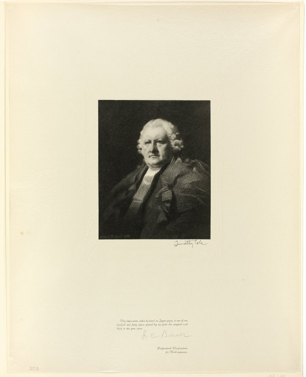 Lord Newton portréja, az Old English Masterstől alkotó: Timothy Cole