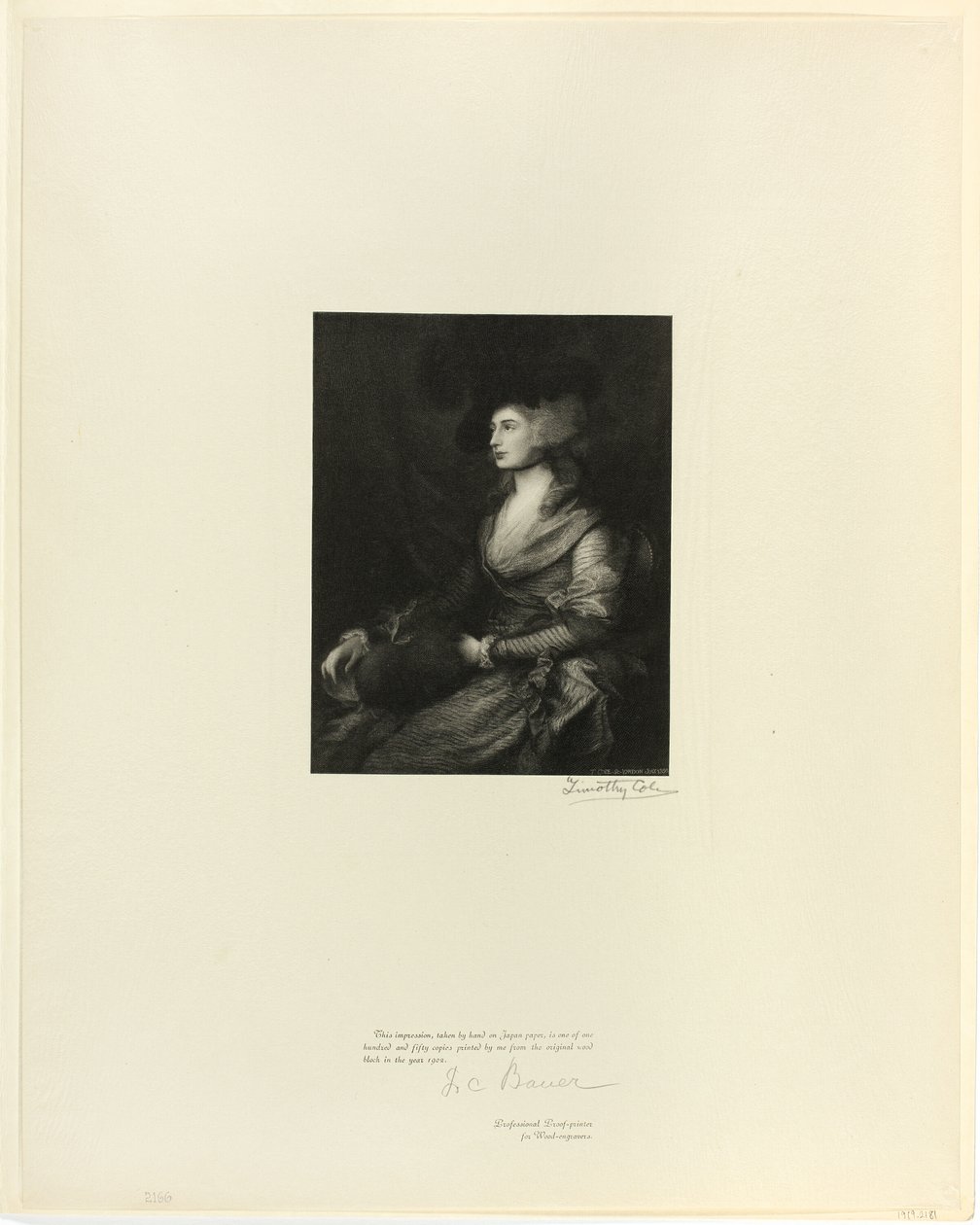 Mrs. Siddons portréja, a régi angol mesterektől alkotó: Timothy Cole