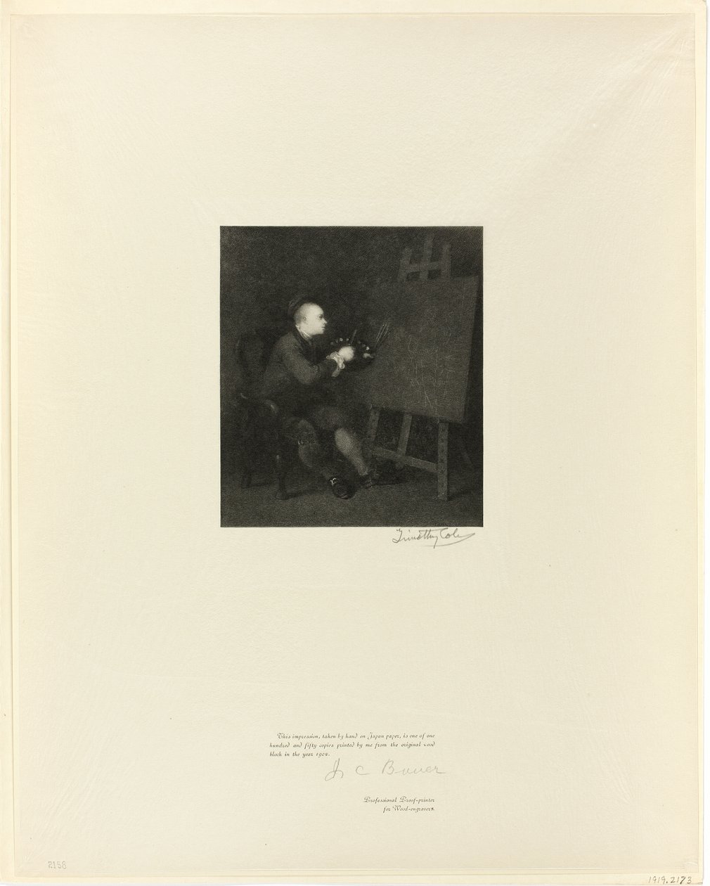 William Hogarth portréja, az Old English Masters-ből alkotó: Timothy Cole