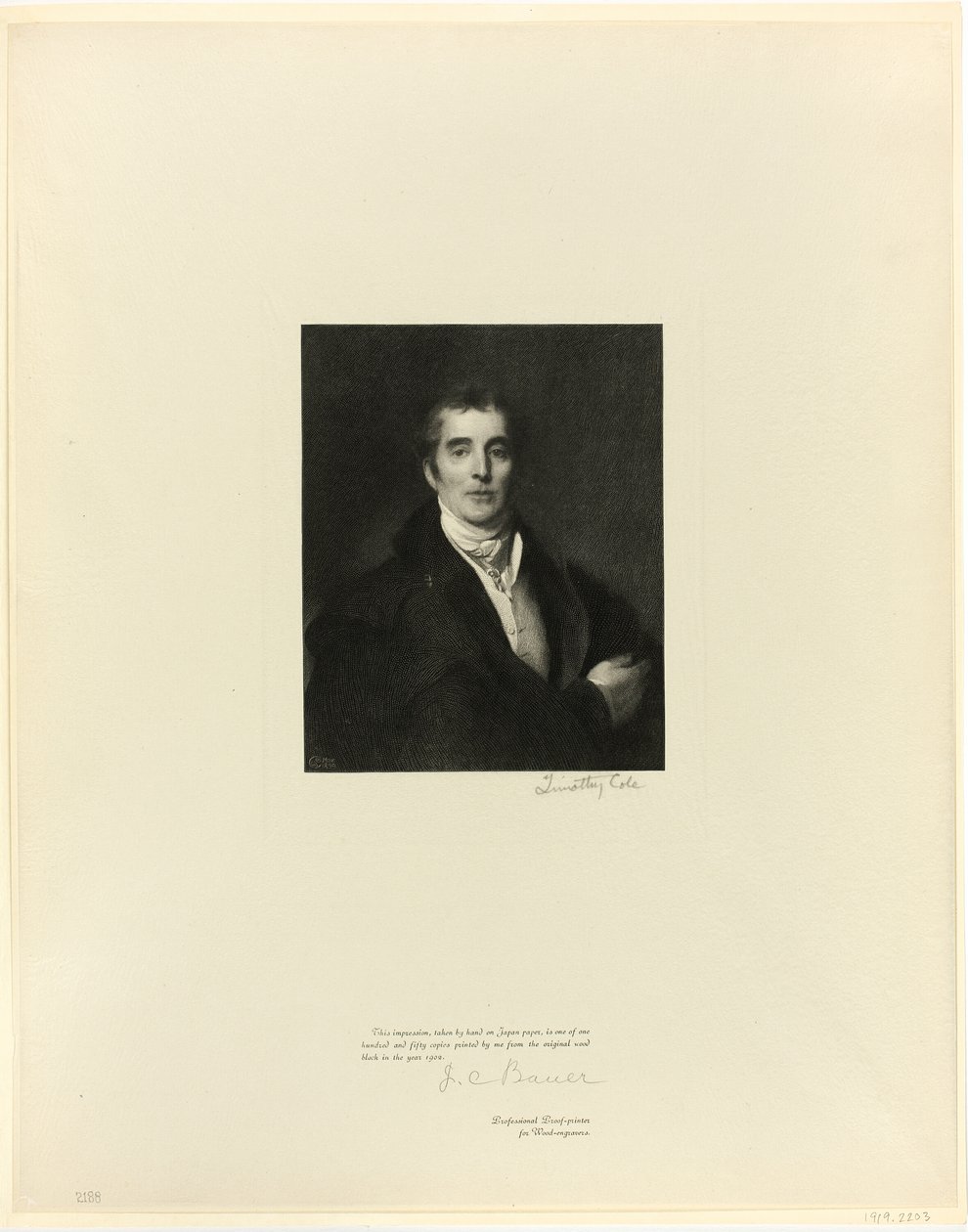 Wellington hercege, a régi angol mesterektől alkotó: Timothy Cole