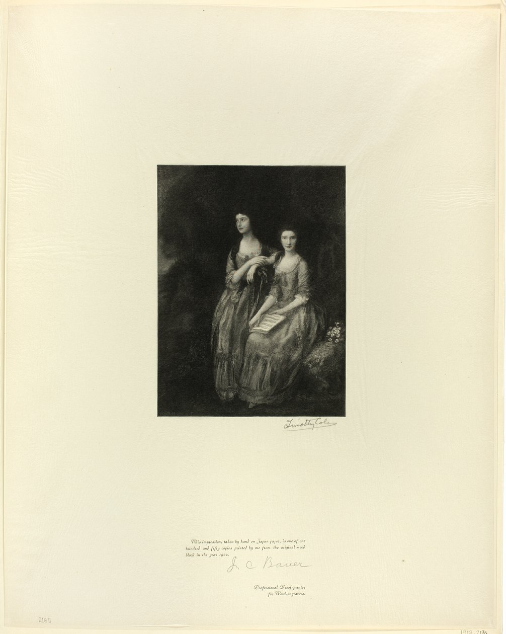 A nővérek: Mrs. Sheridan és Mrs. Tickell, az Old English Mastersből alkotó: Timothy Cole