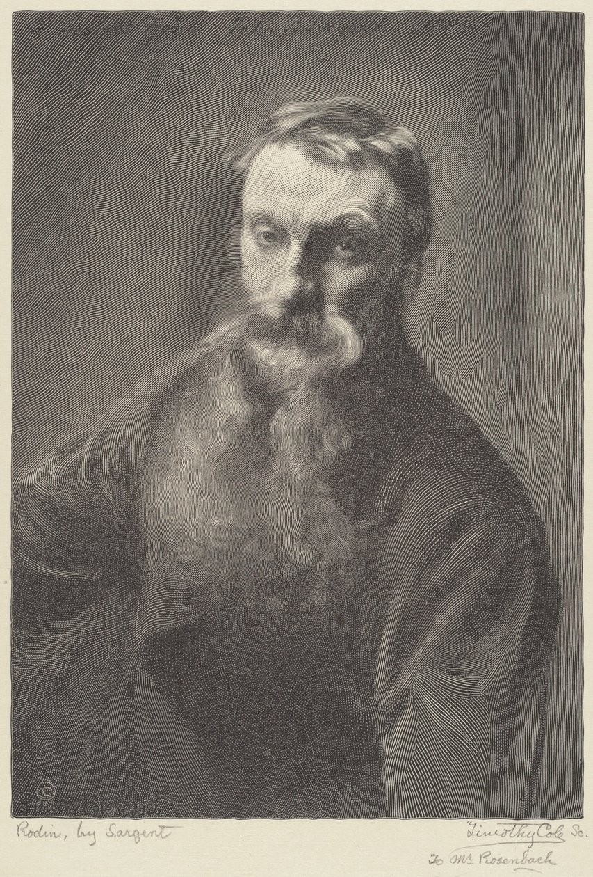 Rodin alkotó: Timothy Cole after John Singer Sargent