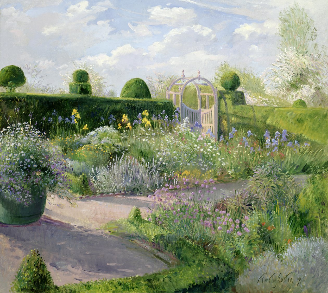 Íriszek a Füvészkertben, 1995 alkotó: Timothy Easton