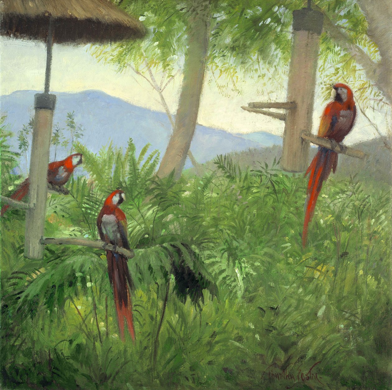 Hegyi madarak, 2001 (olaj, vászon) alkotó: Timothy Easton