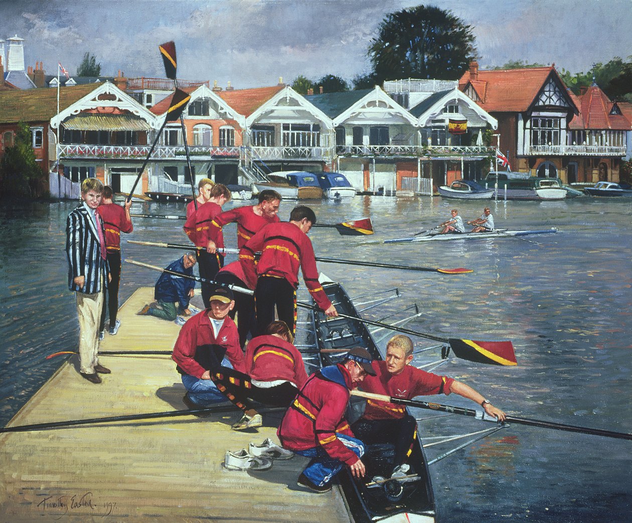 A csónakházak felé, Henley, 1997 alkotó: Timothy Easton