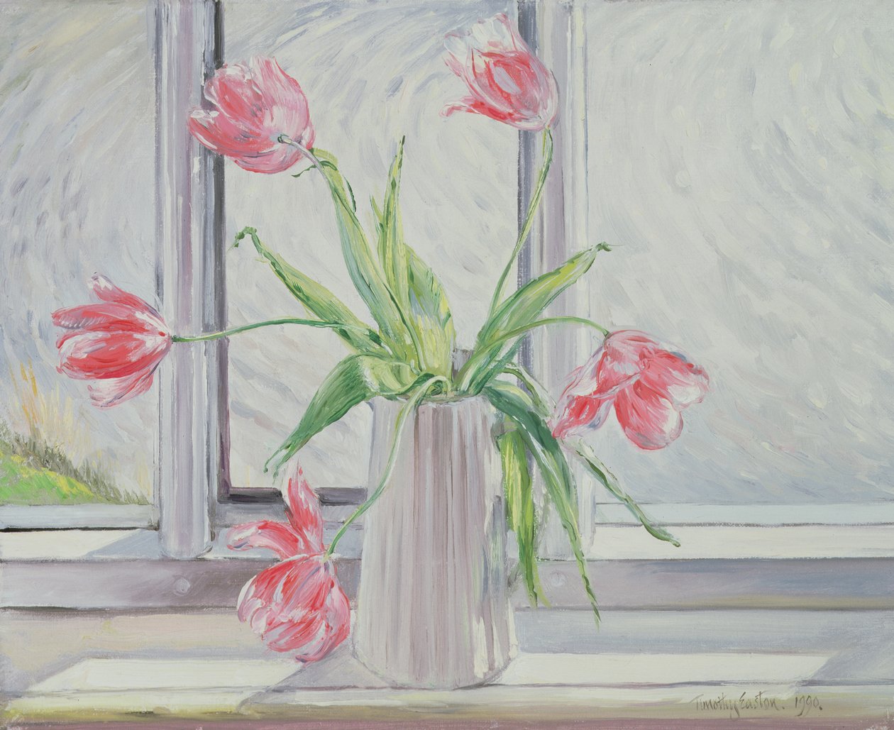 Tulipánok a mozgó víz ellen alkotó: Timothy Easton