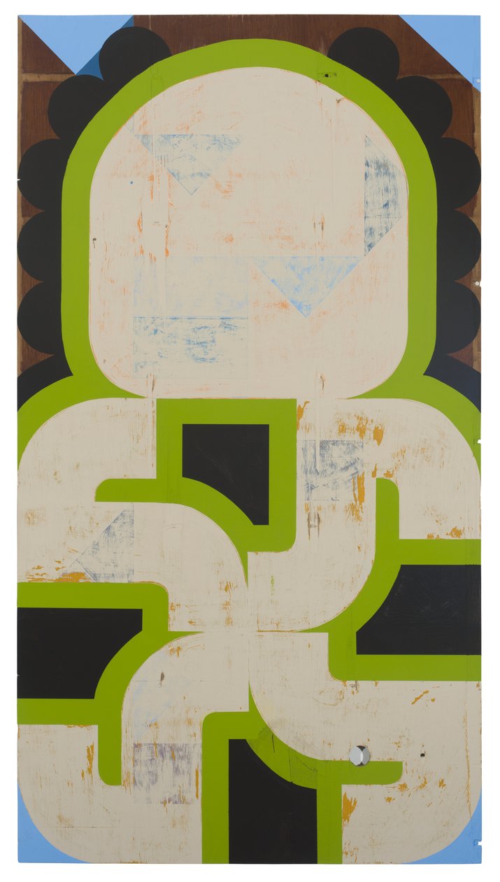 Sap Runner, 2019 (latex, talált panelen) alkotó: Timothy Gierschick II