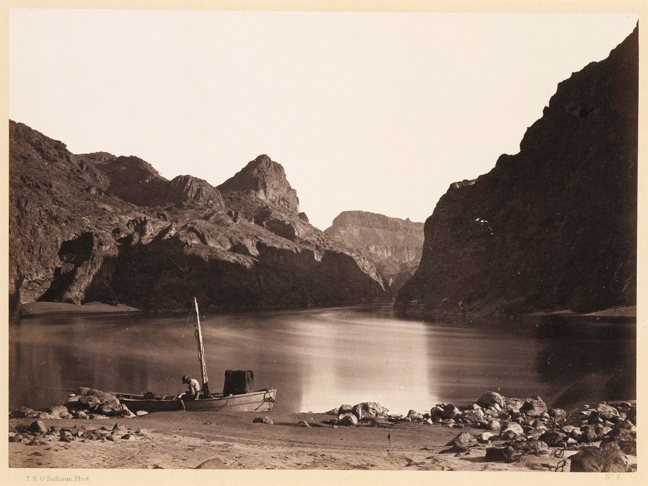 Black Cañon, Colorado folyó, a 8-as táborból, felülről nézve alkotó: Timothy H. O