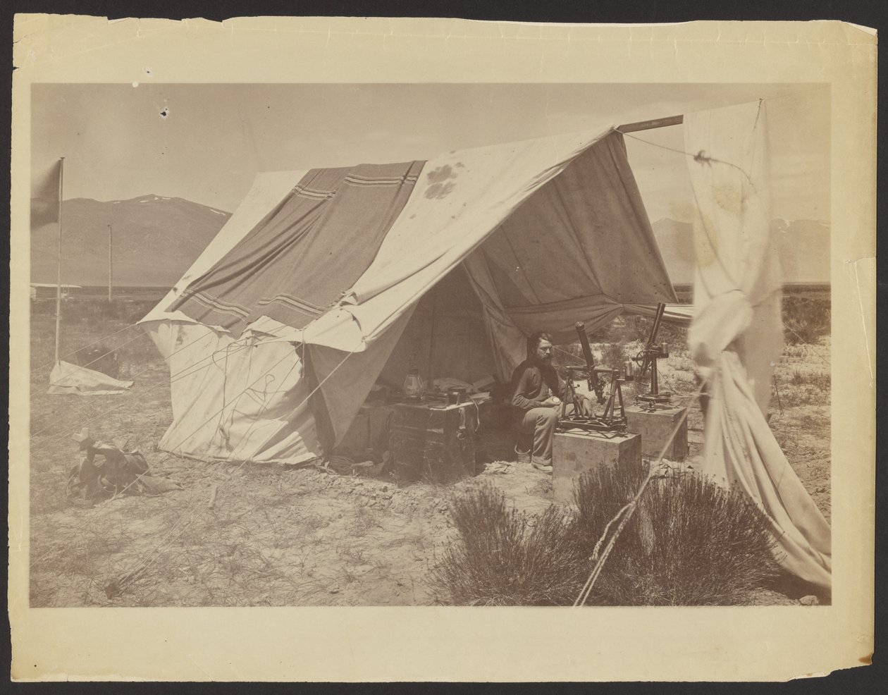 [Mr. J. Terrey Gardner mint U.S. Grant, 40. párhuzamos, Ruby Valley, Nevada] alkotó: Timothy H. OSullivan