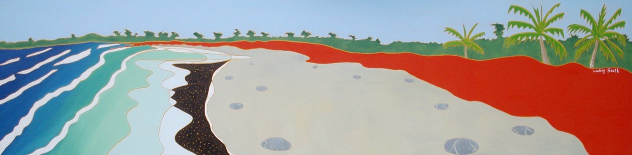 Dulan tengerpart délre néz, 2010, olaj, vászon alkotó: Timothy Nathan Joel
